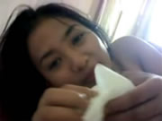 一對東南亞小情侶自拍