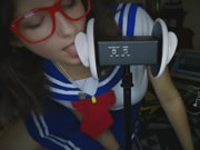 校園妖魅美少女孩舔耳朵 ASMR